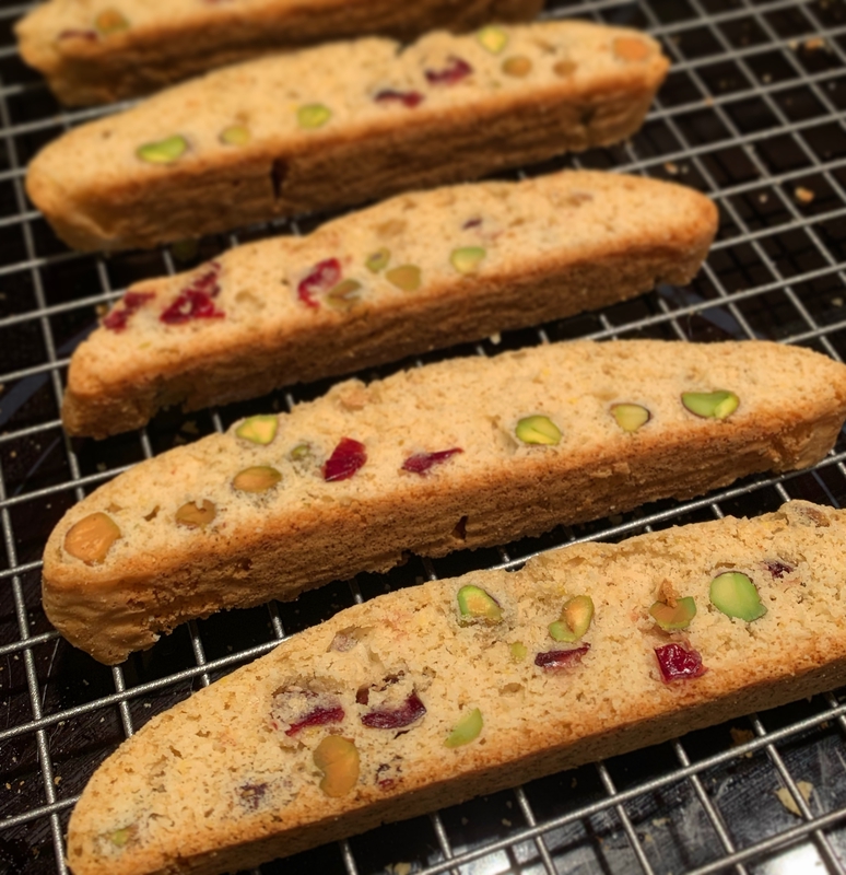 Cranberry Pistachio Biscotti (Conventional Flour)