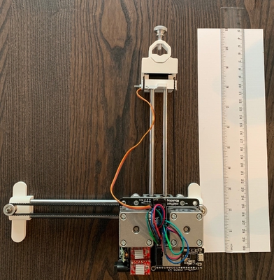 Completed Plotter with Ruler for Scale